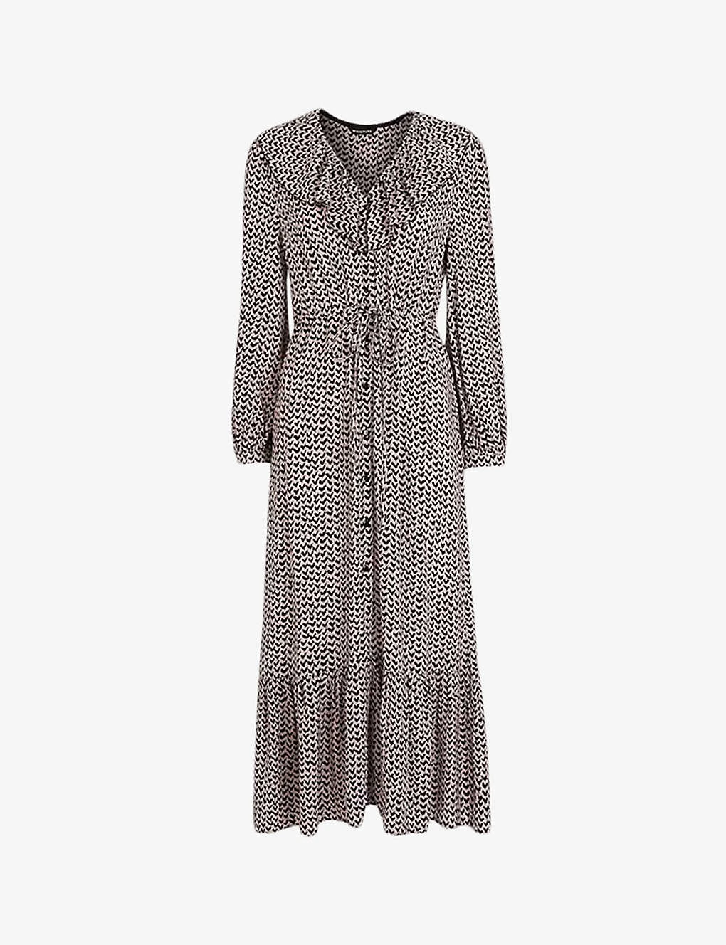 Whistles Heart-print Button-down Woven Top 1 Whistles Heart-print Button-down Woven Top