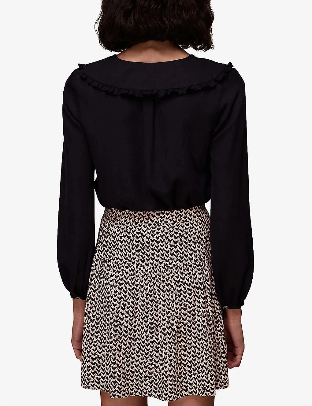 Whistles Heart-print High-rise Woven Mini Skirt 4 Whistles Heart-print High-rise Woven Mini Skirt - Image 4