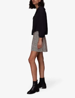 Whistles Heart-print High-rise Woven Mini Skirt 10 Whistles Heart-print High-rise Woven Mini Skirt -The Fashion Shop R03838091 MULTICOLOURED ALT04