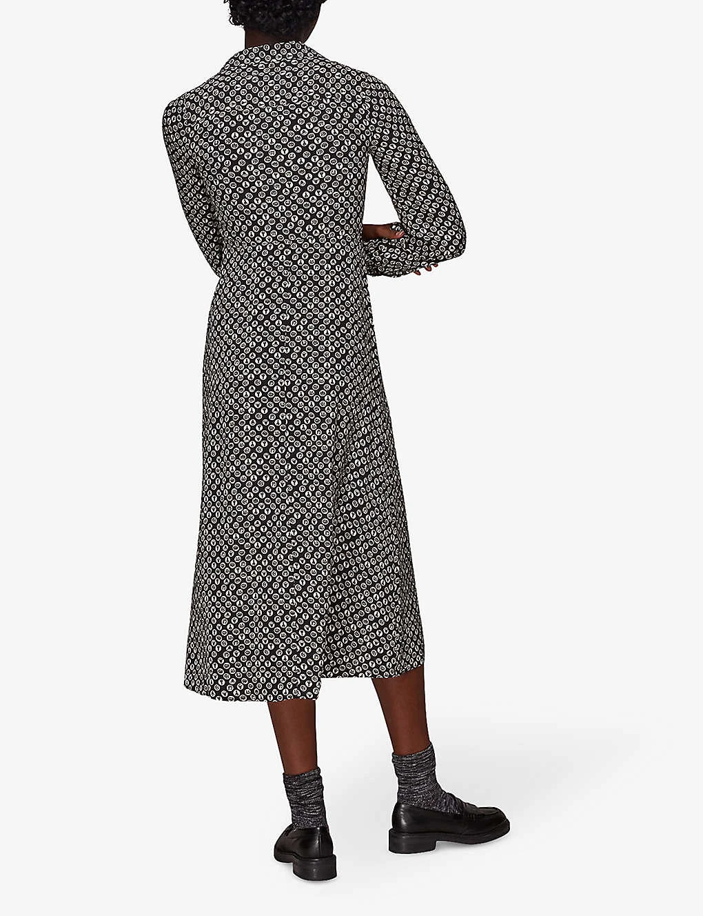 Whistles Landmark-print Woven Shirt Midi Dress 3 Whistles Landmark-print Woven Shirt Midi Dress - Image 3