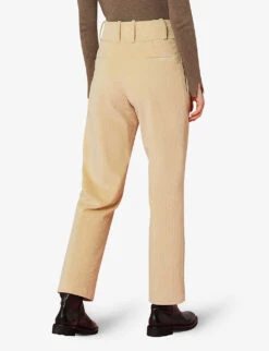 Whistles Suki Straight High-rise Stretch-cotton Corduroy Trousers 8 Whistles Suki Straight High-rise Stretch-cotton Corduroy Trousers -The Fashion Shop R03840128 TAN ALT03