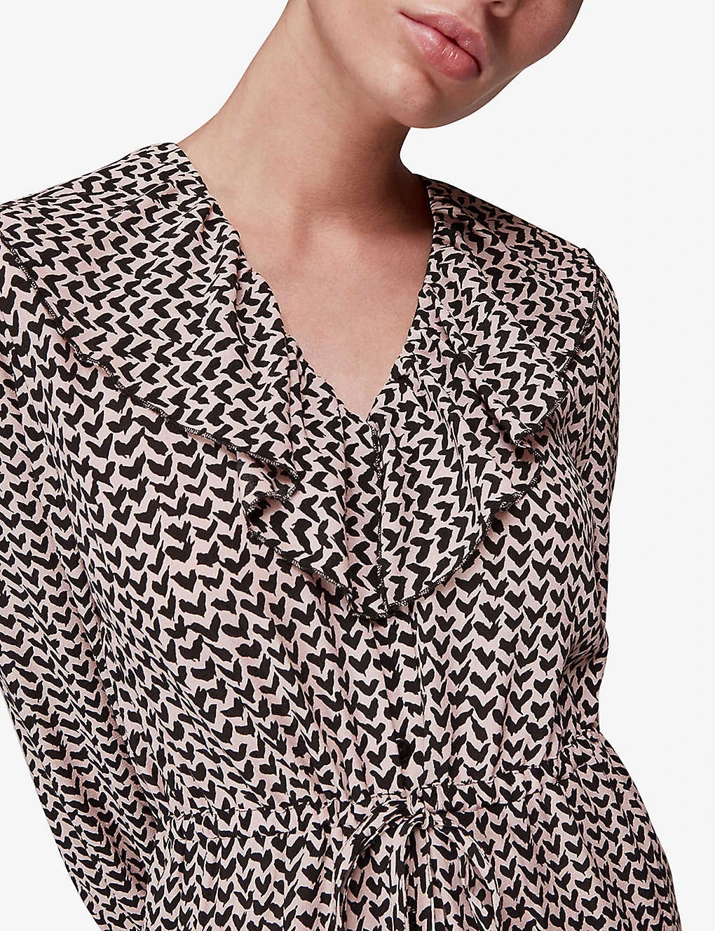 Whistles Abstract Heart-print Woven Midi Dress 5 Whistles Abstract Heart-print Woven Midi Dress - Image 5