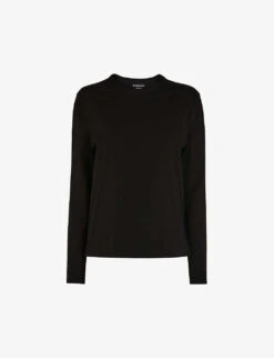 Whistles Emily Long-sleeved Organic-cotton T-shirt