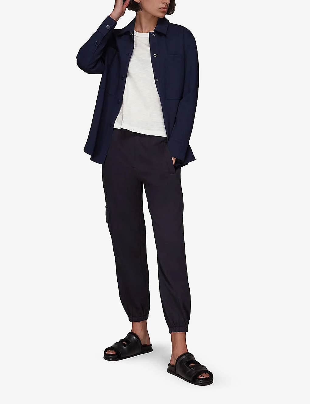 Whistles Emily Long-sleeved Cotton T-shirt 2 Whistles Emily Long-sleeved Cotton T-shirt - Image 2