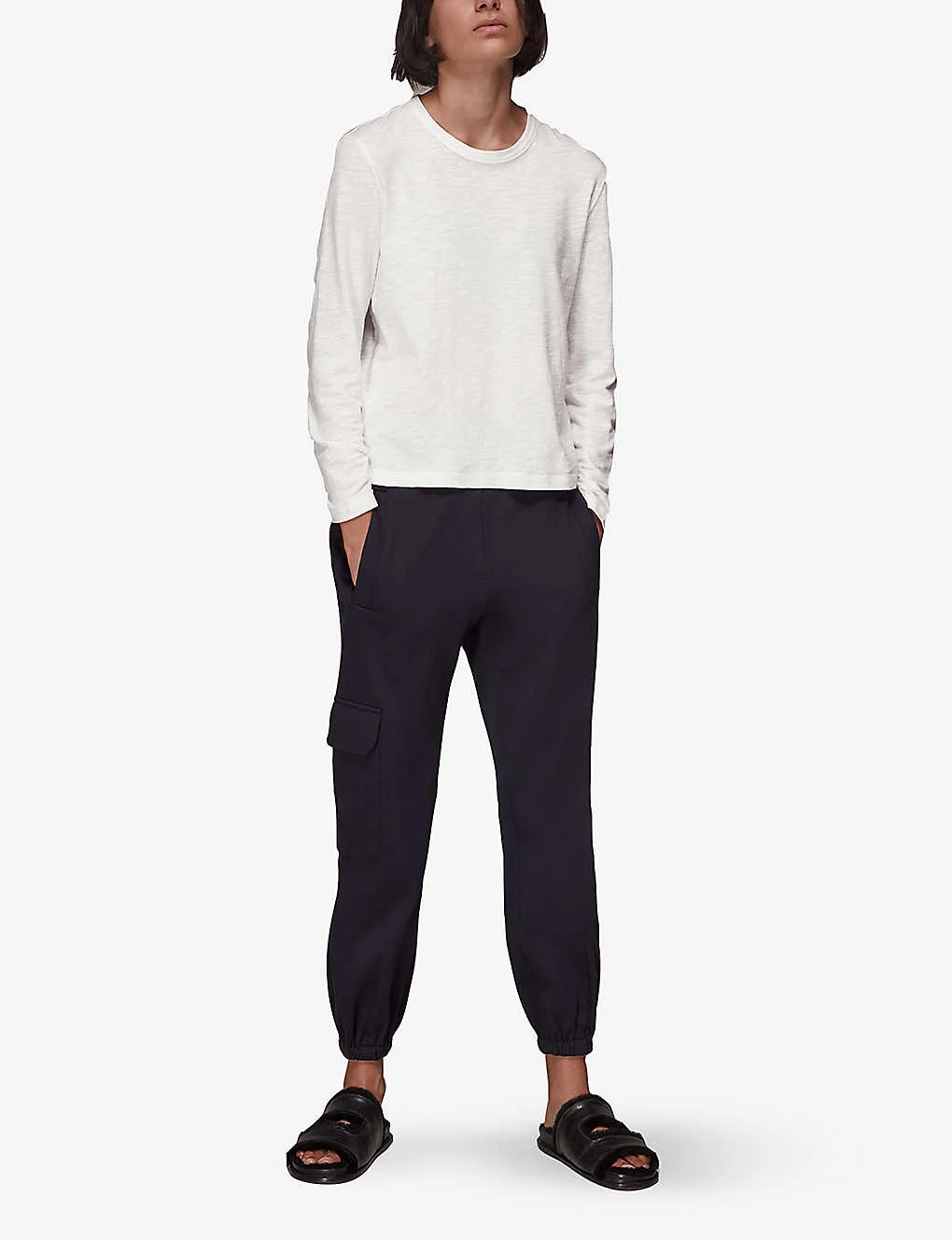 Whistles Emily Long-sleeved Cotton T-shirt 3 Whistles Emily Long-sleeved Cotton T-shirt - Image 3