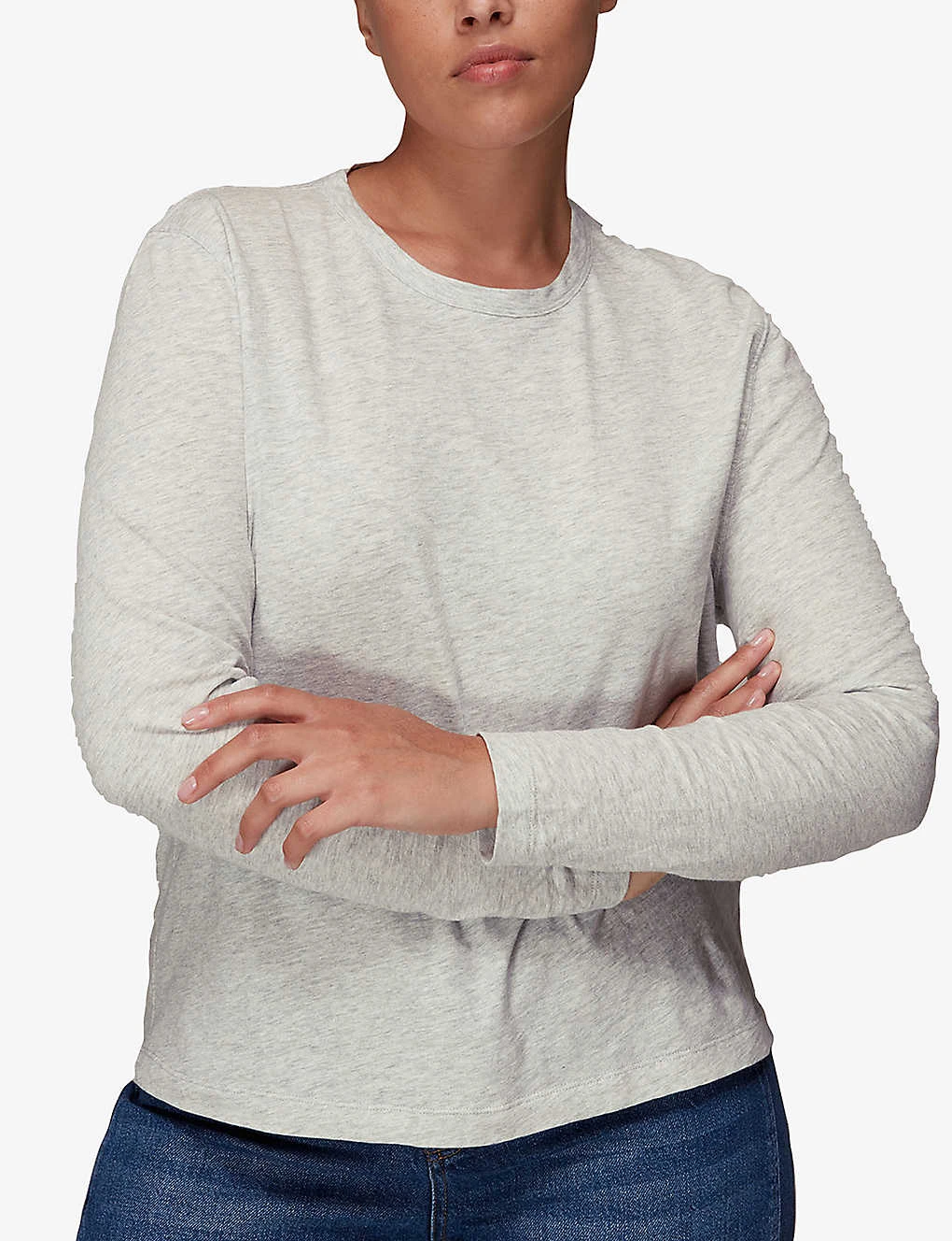 Whistles Emily Relaxed-fit Long-sleeved Cotton T-shirt 5 Whistles Emily Relaxed-fit Long-sleeved Cotton T-shirt - Image 5