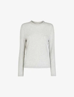 Whistles Emily Relaxed-fit Long-sleeved Cotton T-shirt