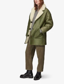 Whistles Fia Relaxed-fit Leather Jacket 7 Whistles Fia Relaxed-fit Leather Jacket -The Fashion Shop R03851430 GREENMULTI ALT02