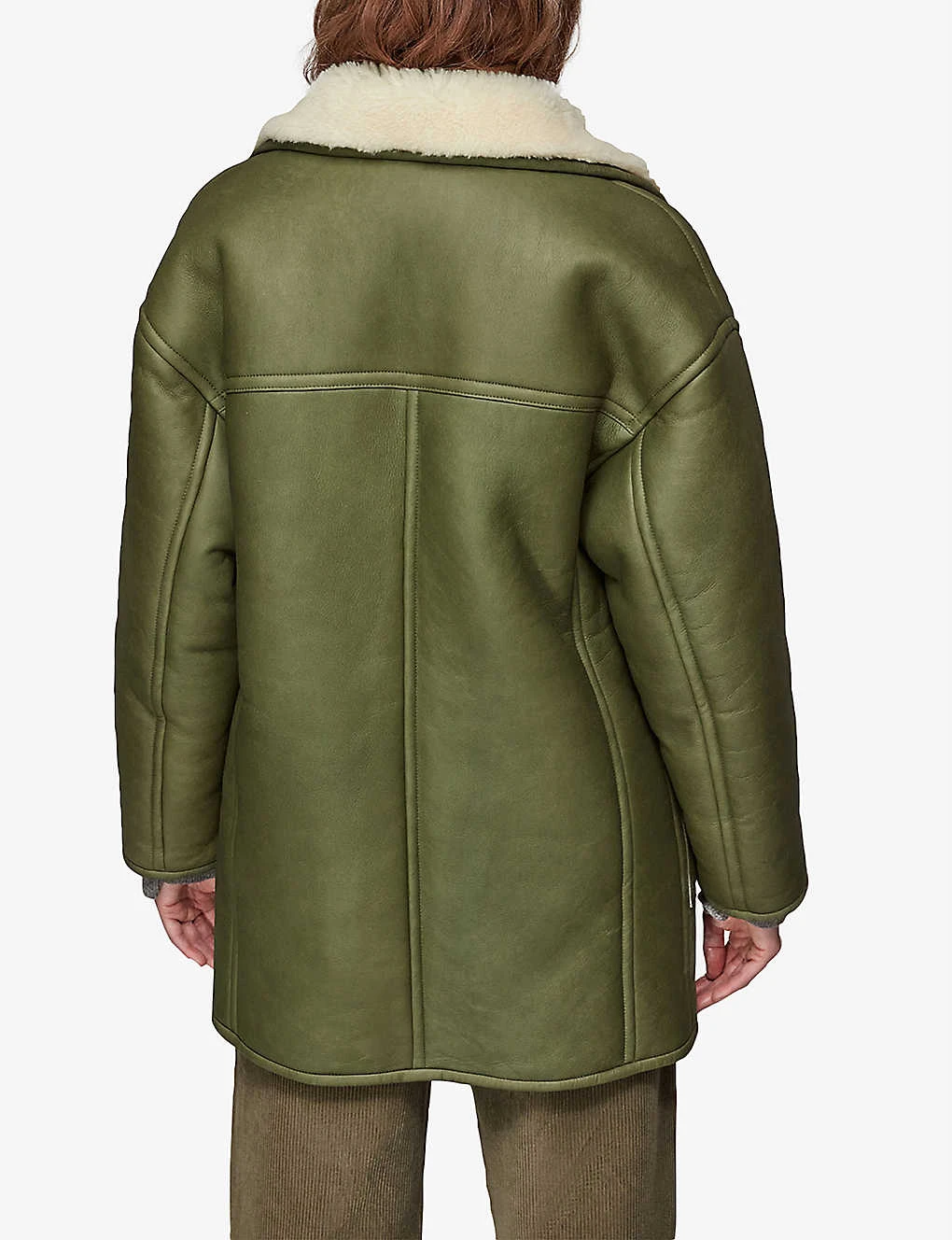 Whistles Fia Relaxed-fit Leather Jacket 4 Whistles Fia Relaxed-fit Leather Jacket - Image 4