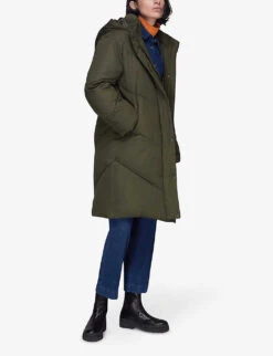 Whistles Tessa Padded Recycled-polyester Puffer Coat 8 Whistles Tessa Padded Recycled-polyester Puffer Coat -The Fashion Shop R03854069 KHAKIOLIVE ALT02