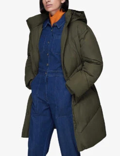 Whistles Tessa Padded Recycled-polyester Puffer Coat 10 Whistles Tessa Padded Recycled-polyester Puffer Coat -The Fashion Shop R03854069 KHAKIOLIVE ALT04