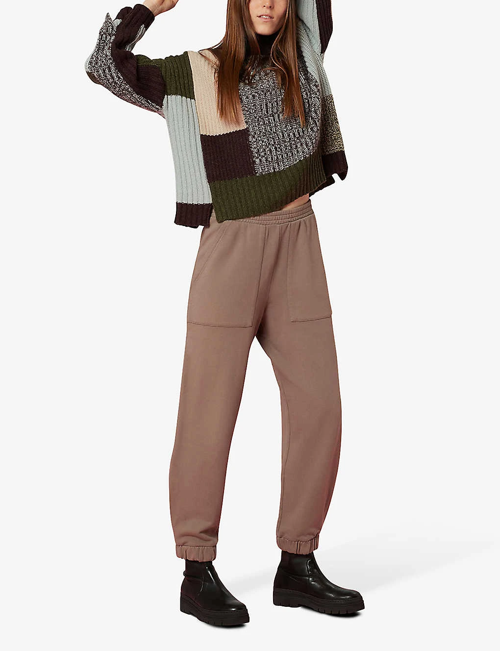 Whistles Patchwork Wool-blend Jumper 2 Whistles Patchwork Wool-blend Jumper - Image 2