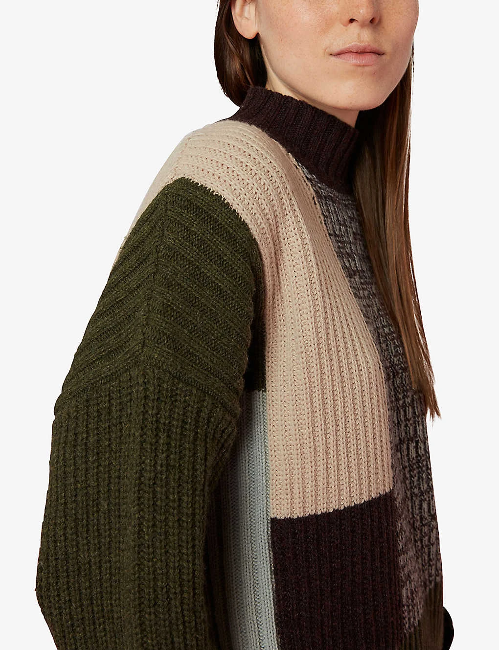 Whistles Patchwork Wool-blend Jumper 5 Whistles Patchwork Wool-blend Jumper - Image 5