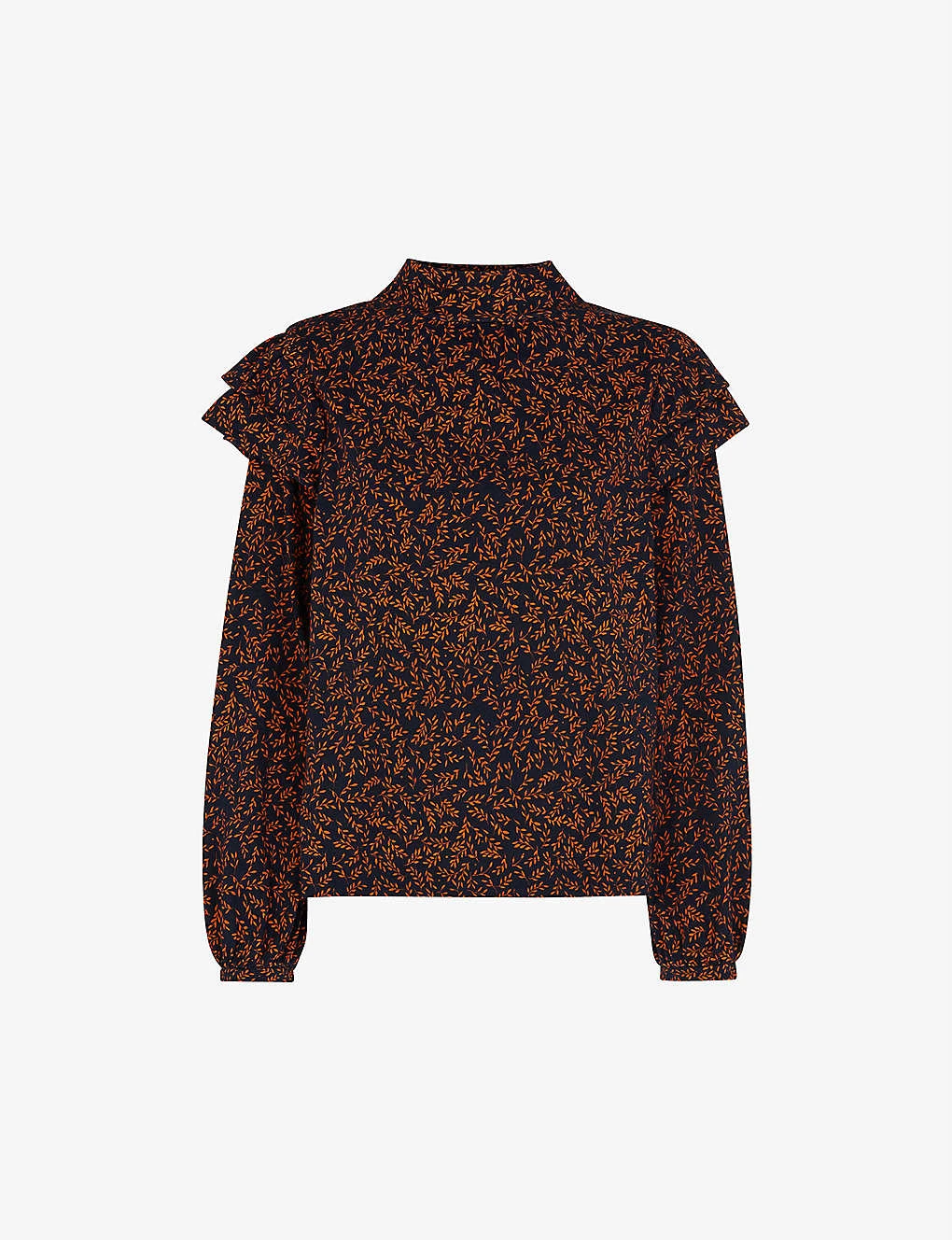 Whistles Leaves-print Organic Cotton-jersey Top 1 Whistles Leaves-print Organic Cotton-jersey Top