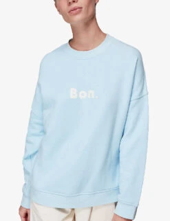 Whistles Bon Relaxed-fit Cotton-jersey Jumper 7 Whistles Bon Relaxed-fit Cotton-jersey Jumper -The Fashion Shop R03855730 PALEBLUE ALT02