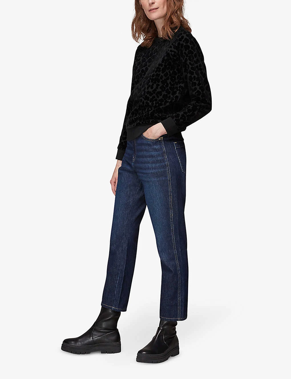 Whistles Smudge Animal-print Cotton Jumper 2 Whistles Smudge Animal-print Cotton Jumper - Image 2