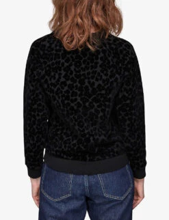 Whistles Smudge Animal-print Cotton Jumper 8 Whistles Smudge Animal-print Cotton Jumper -The Fashion Shop R03856904 BLACK ALT03