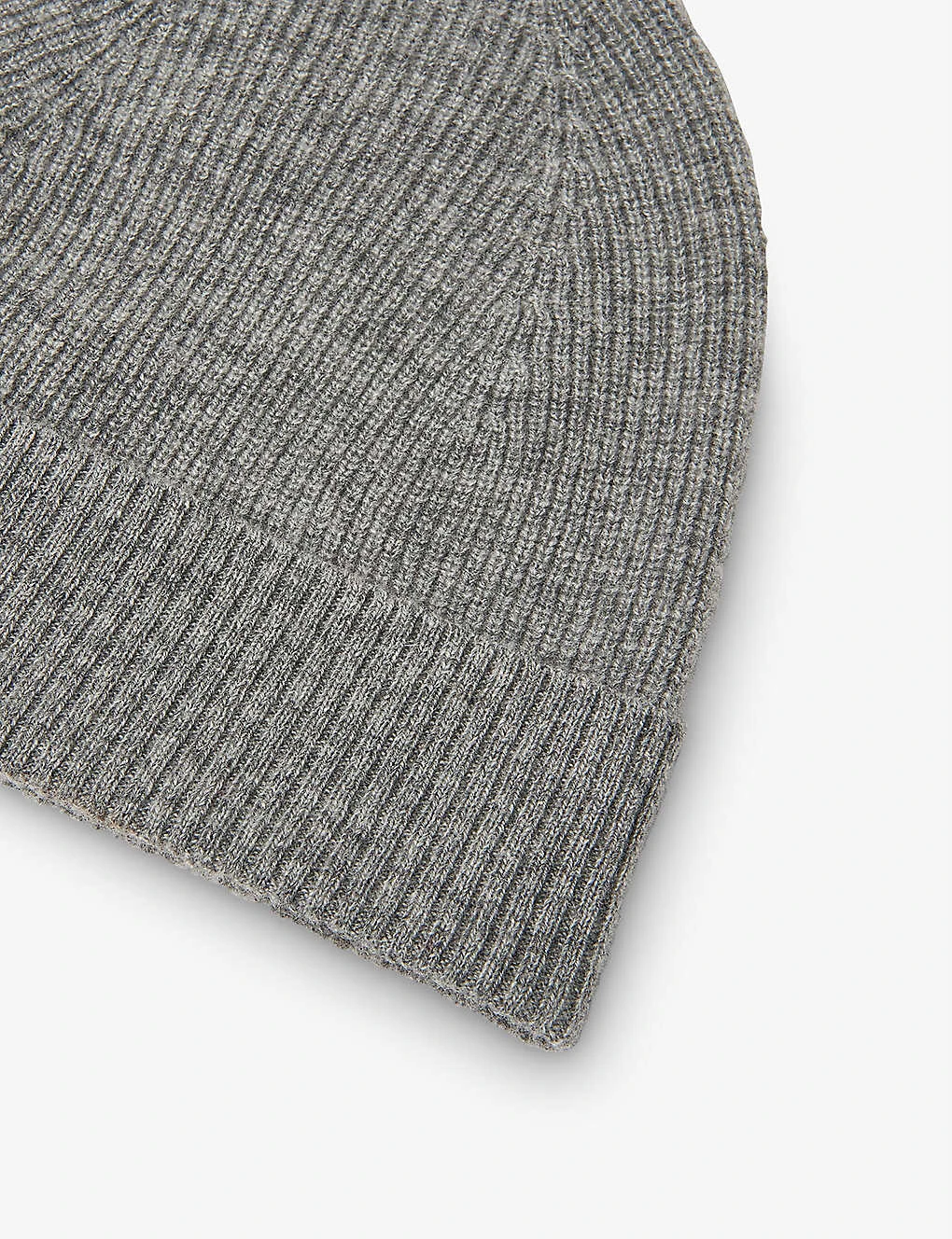Whistles Ribbed Cashmere Beanie Hat 2 Whistles Ribbed Cashmere Beanie Hat - Image 2
