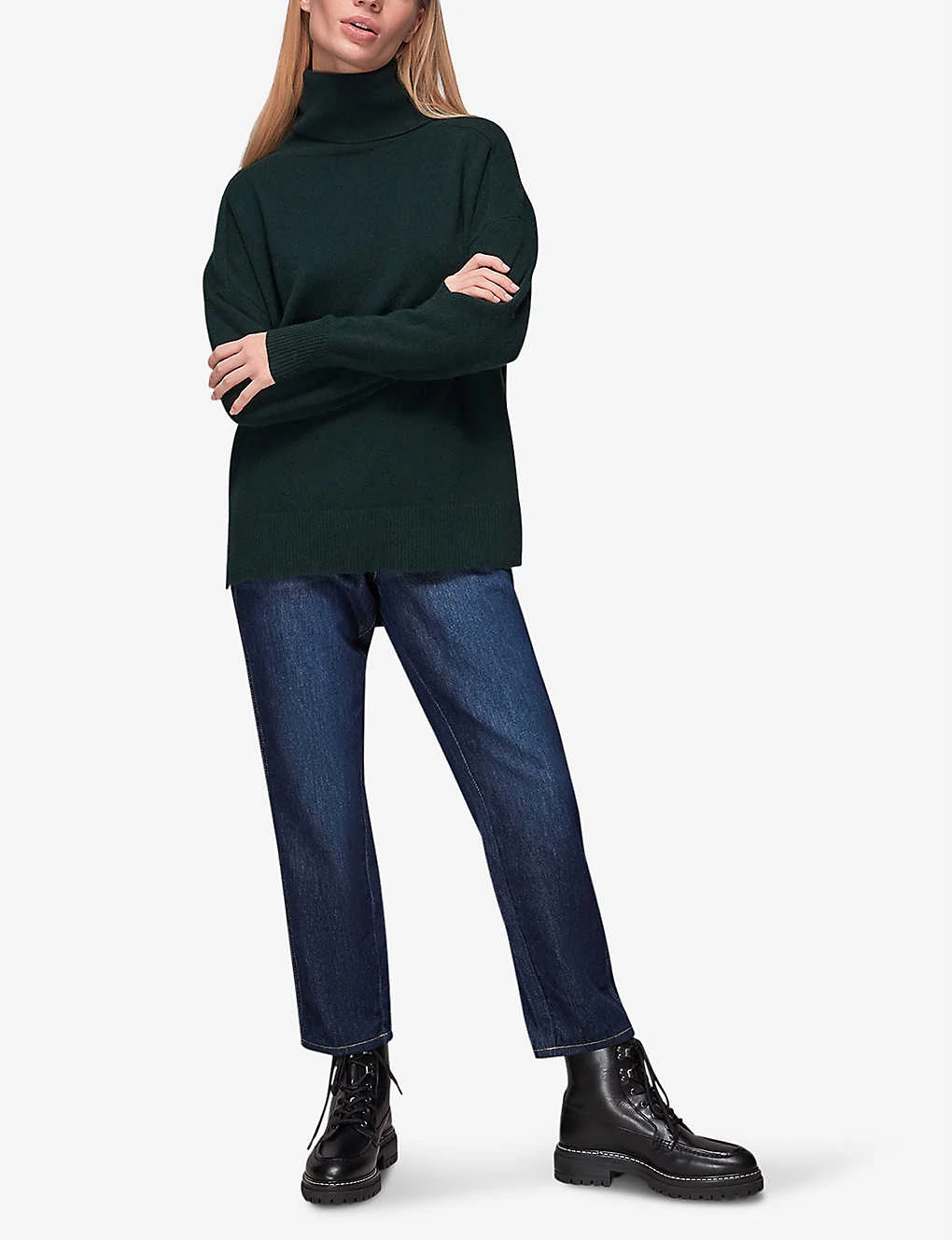 Whistles Roll-neck Cashmere Jumper 2 Whistles Roll-neck Cashmere Jumper - Image 2
