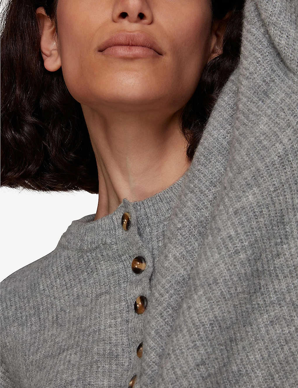 Whistles Henley Button-up Knitted Jumper 5 Whistles Henley Button-up Knitted Jumper - Image 5