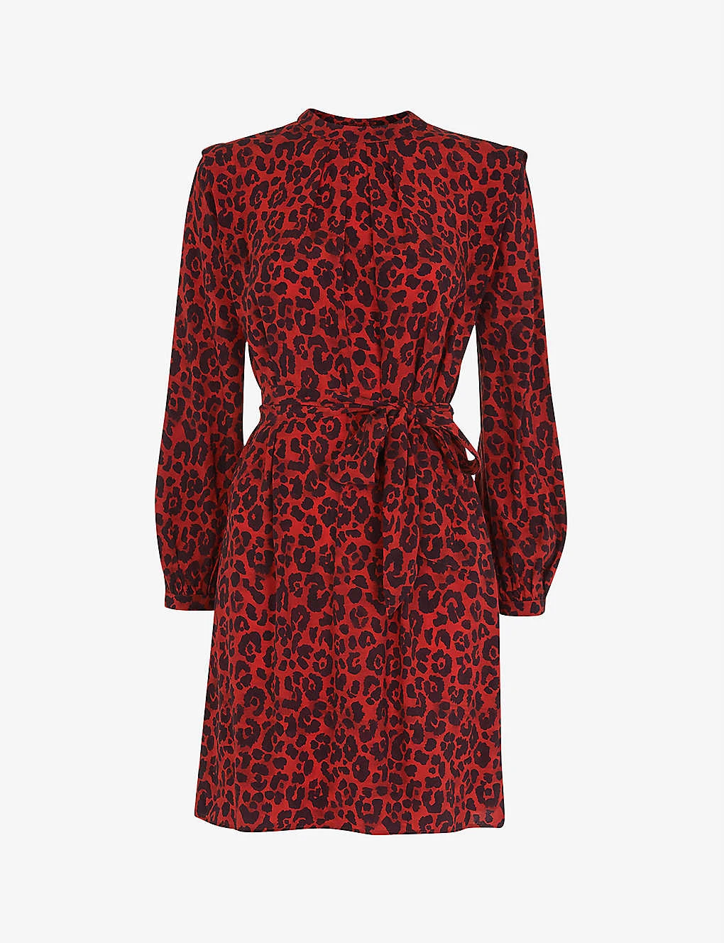 Whistles Animal-print Woven Mini Dress 1 Whistles Animal-print Woven Mini Dress