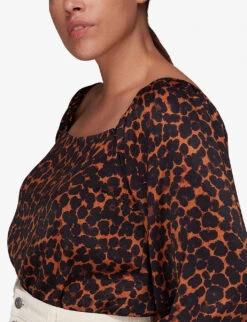Whistles Smudge Animal-print Crepe Blouse 9 Whistles Smudge Animal-print Crepe Blouse -The Fashion Shop R03865770 MULTICOLOURED ALT05