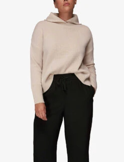 Whistles Split-hem Wide-leg Crepe Trousers 7 Whistles Split-hem Wide-leg Crepe Trousers -The Fashion Shop R03865801 BLACK ALT02