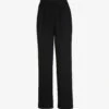 Whistles Split-hem Wide-leg Crepe Trousers
