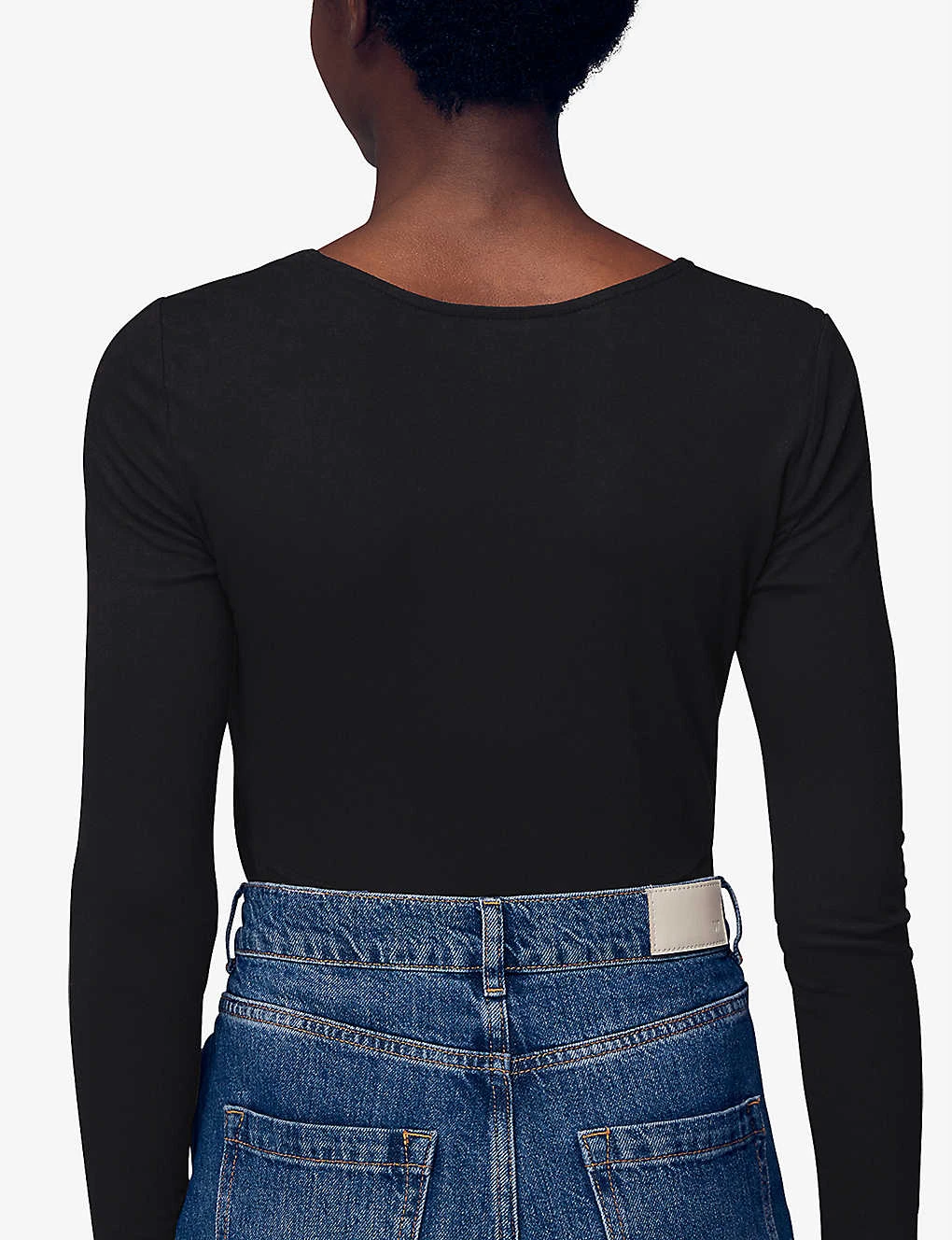 Whistles Square-neck Stretch-woven Top 4 Whistles Square-neck Stretch-woven Top - Image 4