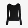 Whistles Square-neck Stretch-woven Top