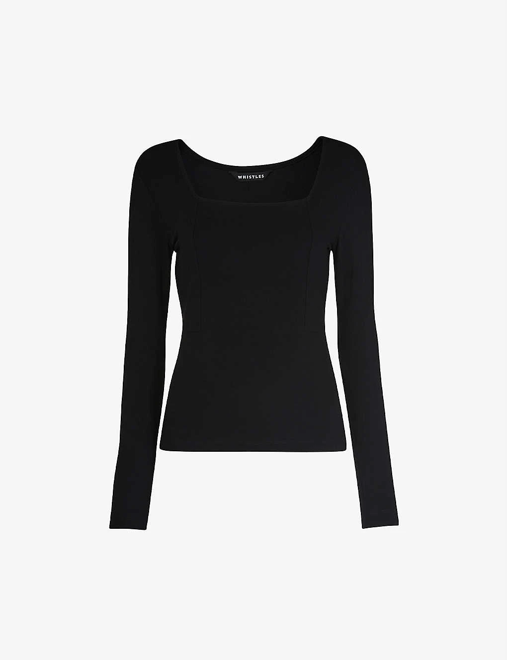 Whistles Square-neck Stretch-woven Top 1 Whistles Square-neck Stretch-woven Top