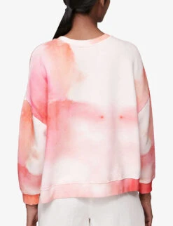 Whistles Tie-dye Cotton-jersey Sweatshirt -The Fashion Shop R03875493 MULTICOLOURED ALT03