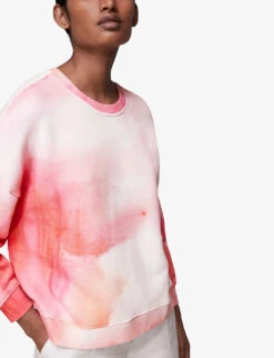 Whistles Tie-dye Cotton-jersey Sweatshirt -The Fashion Shop R03875493 MULTICOLOURED ALT04