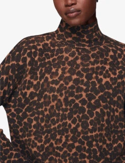 Whistles Leopard-print Wool Top 9 Whistles Leopard-print Wool Top -The Fashion Shop R03875865 MULTICOLOURED ALT04