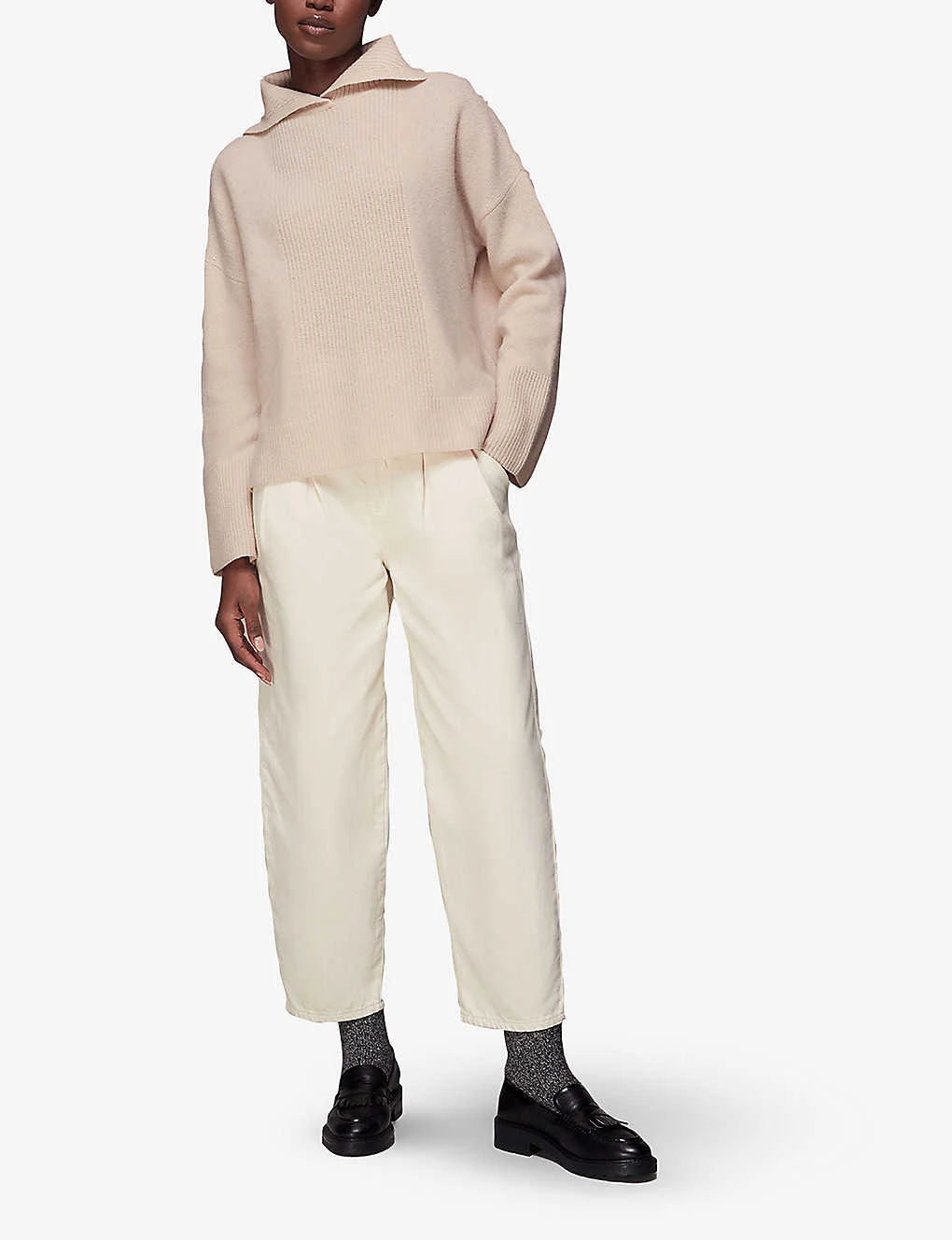 Whistles Ribbed Relaxed-fit Wool Jumper 2 Whistles Ribbed Relaxed-fit Wool Jumper - Image 2