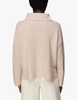 Whistles Ribbed Relaxed-fit Wool Jumper 8 Whistles Ribbed Relaxed-fit Wool Jumper -The Fashion Shop R03875866 CREAM ALT03