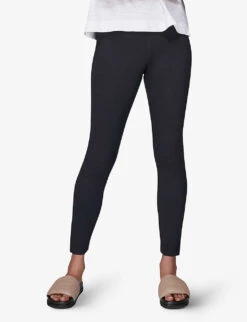 Whistles Mid-rise Stretch-woven Leggings 6 Whistles Mid-rise Stretch-woven Leggings -The Fashion Shop R03877910 NAVY ALT02