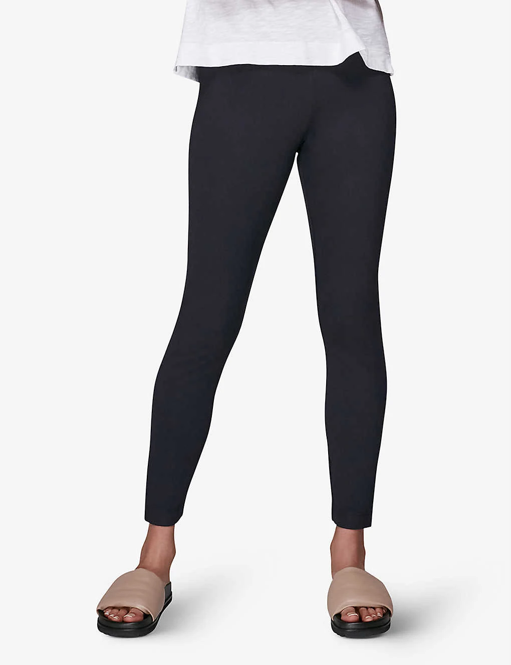 Whistles Mid-rise Stretch-woven Leggings 3 Whistles Mid-rise Stretch-woven Leggings - Image 3