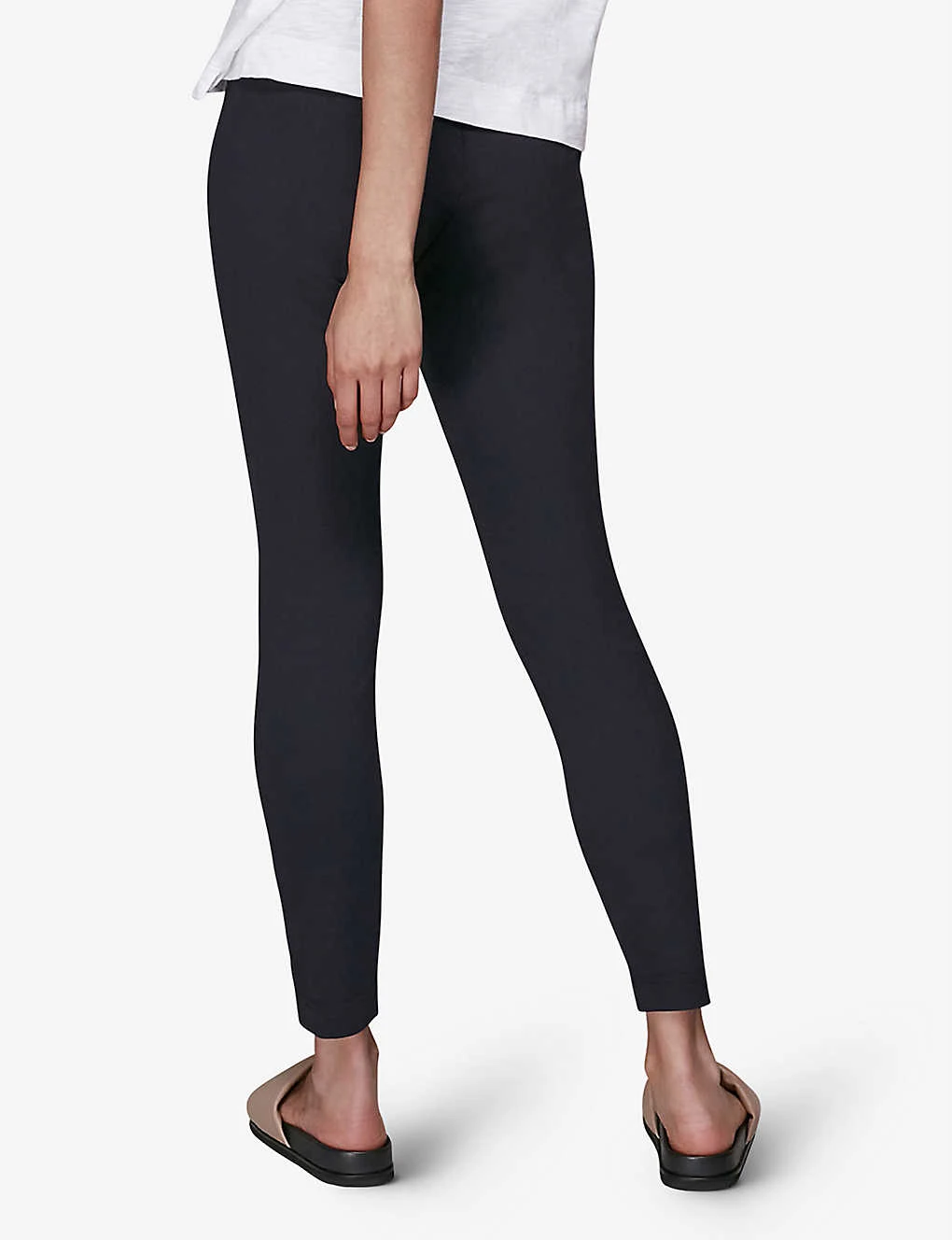 Whistles Mid-rise Stretch-woven Leggings 4 Whistles Mid-rise Stretch-woven Leggings - Image 4