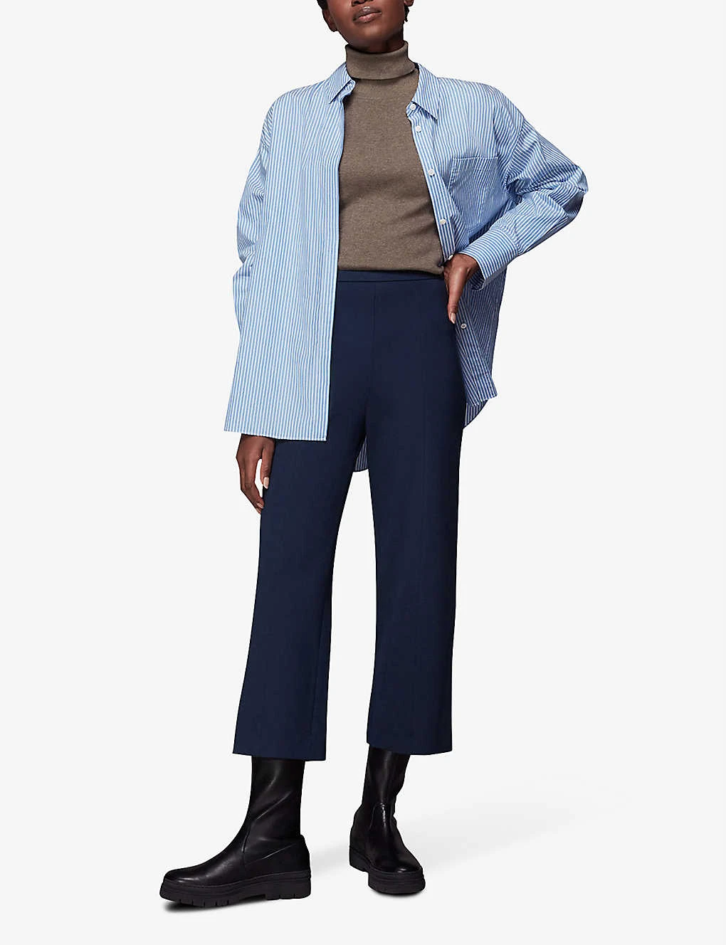 Whistles Camilla Wide-leg High-rise Stretch Woven Trousers 2 Whistles Camilla Wide-leg High-rise Stretch Woven Trousers - Image 2