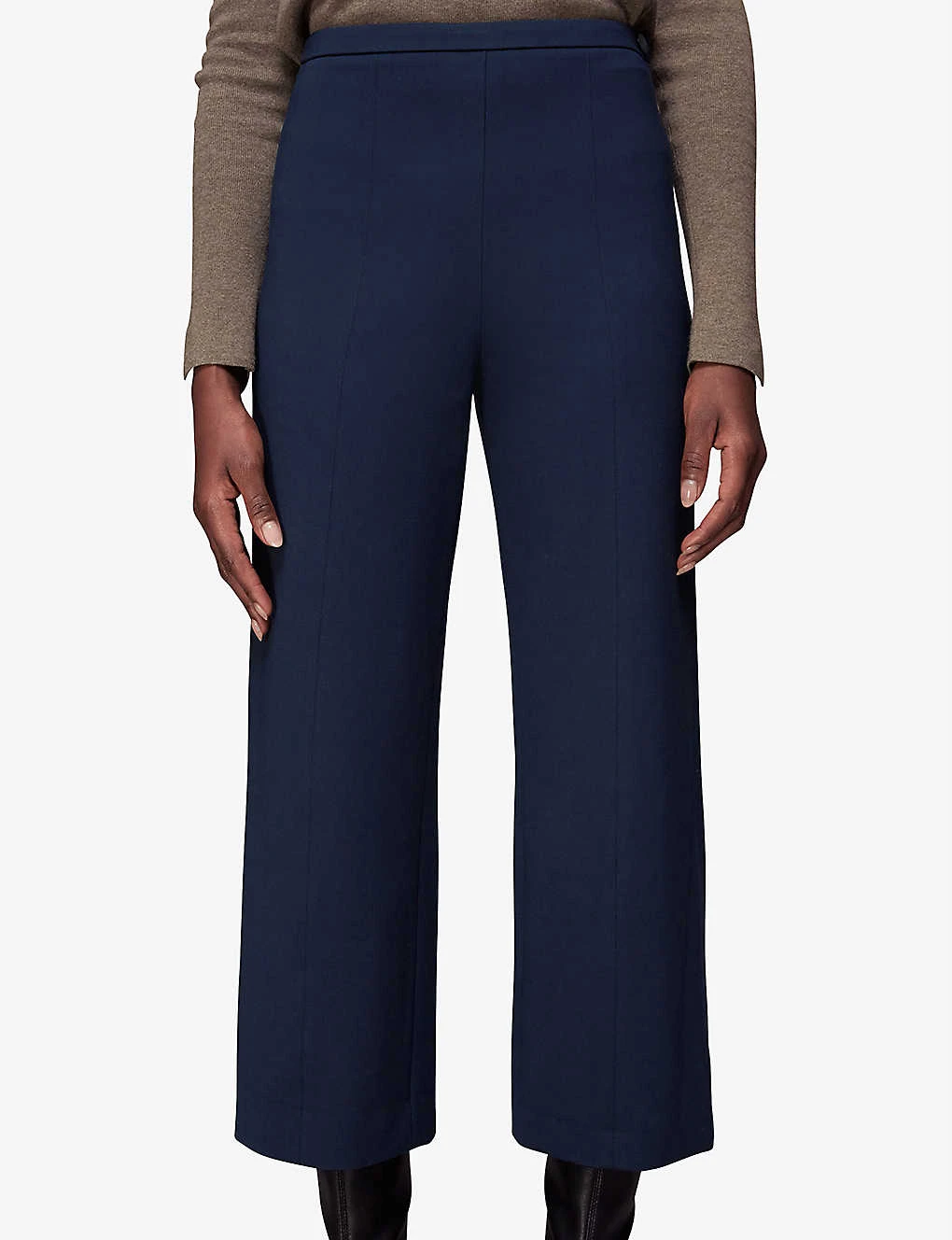 Whistles Camilla Wide-leg High-rise Stretch Woven Trousers 3 Whistles Camilla Wide-leg High-rise Stretch Woven Trousers - Image 3