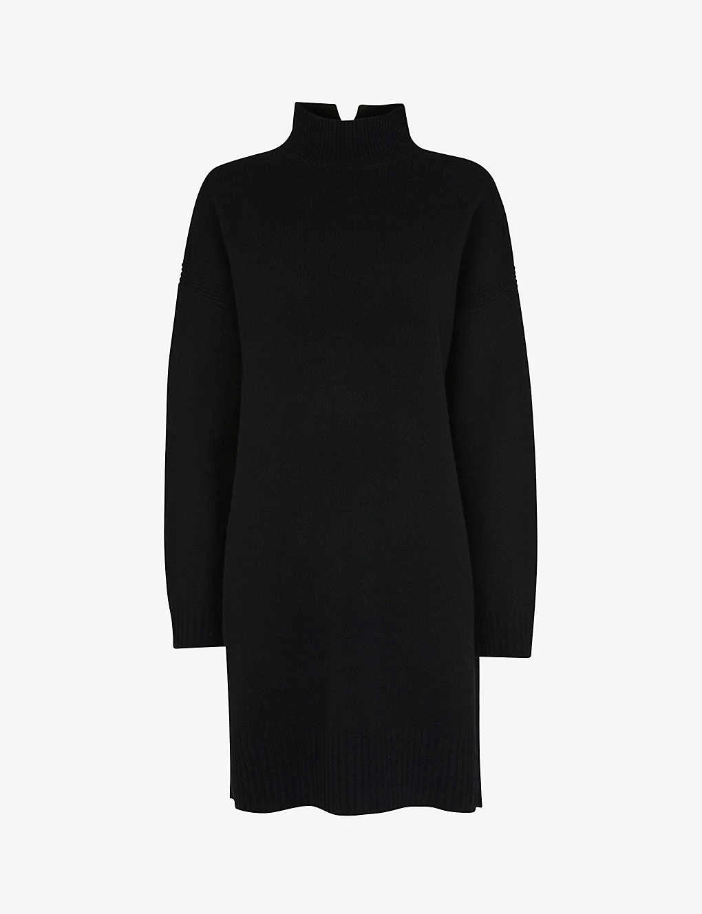 Whistles Turtleneck Wool Mini Dress 1 Whistles Turtleneck Wool Mini Dress