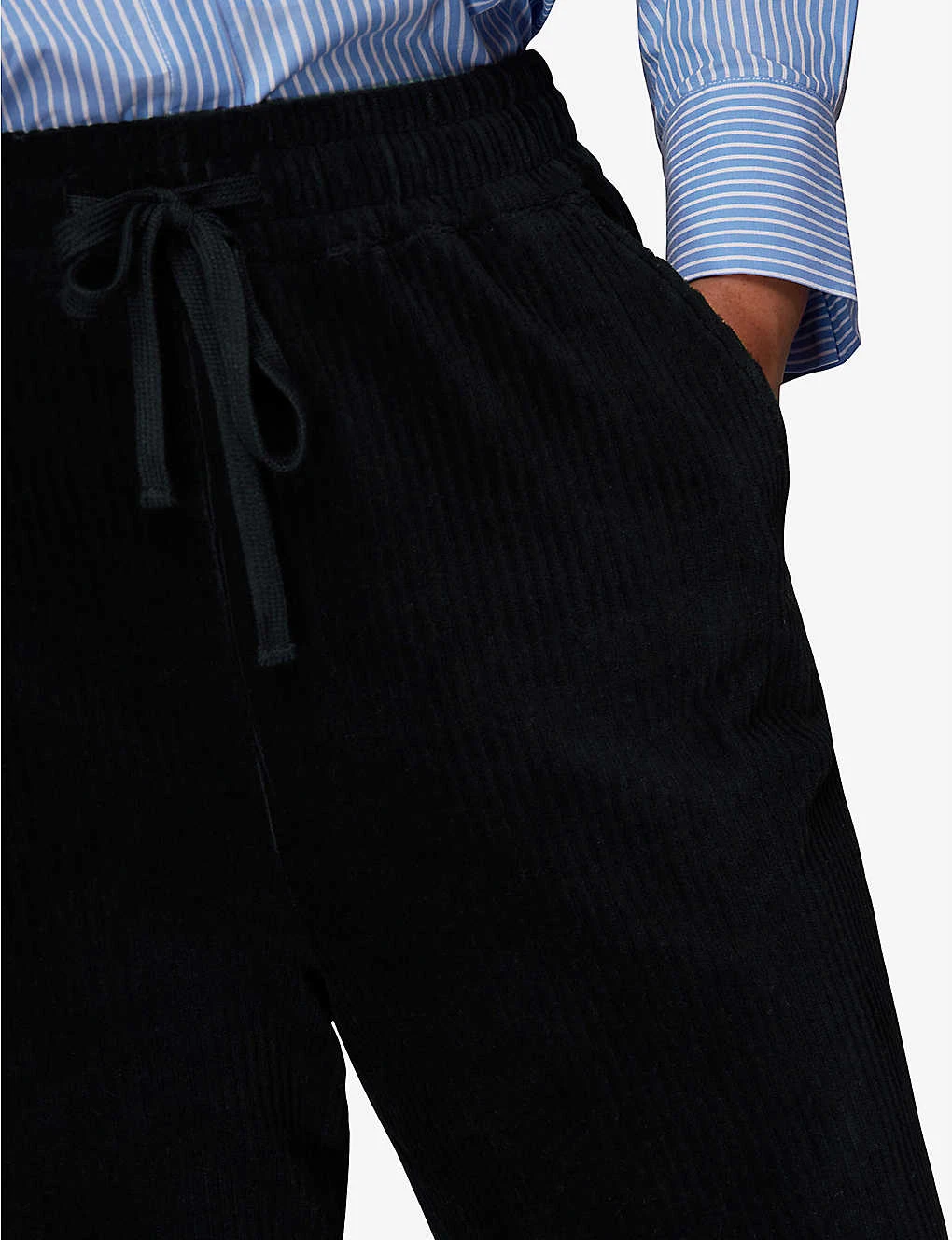 Whistles Millie Drawstring Corduroy Cotton Trousers 6 Whistles Millie Drawstring Corduroy Cotton Trousers - Image 6