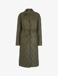 Whistles Millie Quilted Leather Coat
