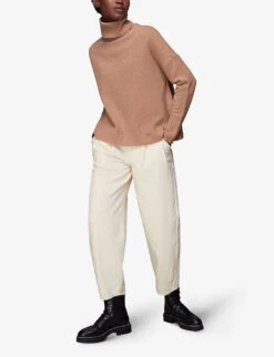 Whistles Roll-neck Wool Jumper 8 Whistles Roll-neck Wool Jumper -The Fashion Shop R03885109 TAN ALT02
