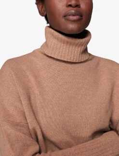 Whistles Roll-neck Wool Jumper 10 Whistles Roll-neck Wool Jumper -The Fashion Shop R03885109 TAN ALT04