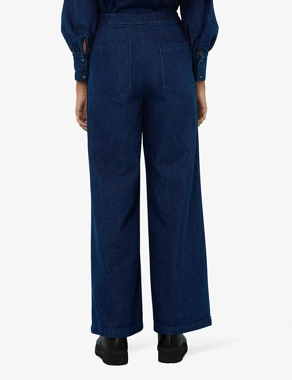 Whistles Nino Wide-leg Denim Trousers 4 Whistles Nino Wide-leg Denim Trousers - Image 4