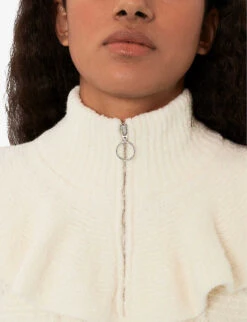 Whistles Electra Cable-knit Cotton-blend Jumper 9 Whistles Electra Cable-knit Cotton-blend Jumper -The Fashion Shop R03886463 CREAM ALT04