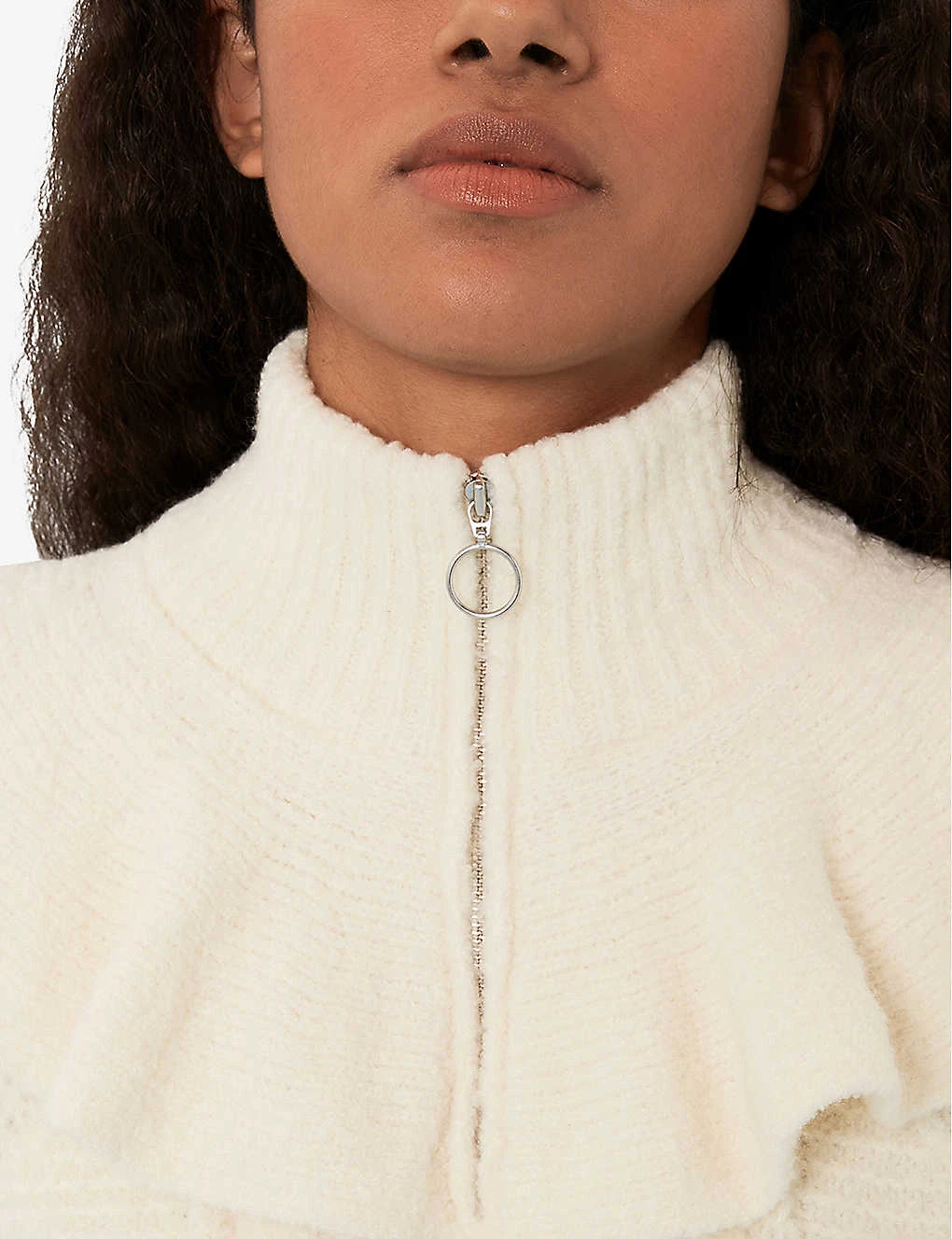 Whistles Electra Cable-knit Cotton-blend Jumper 5 Whistles Electra Cable-knit Cotton-blend Jumper - Image 5