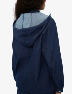 Whistles Ross Pocket-detail Denim Pullover Jacket 8 Whistles Ross Pocket-detail Denim Pullover Jacket -The Fashion Shop R03886464 BLUE ALT03